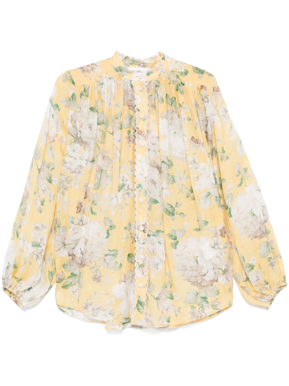 Zimmermann Acacia Scalloped Shirt Zimmermann