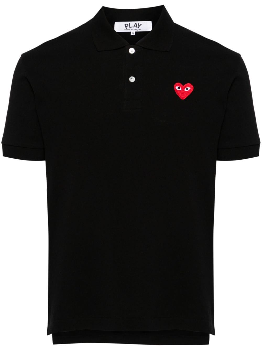 Comme Des Garcons Heart-patch polo shirt Comme Des Garcons