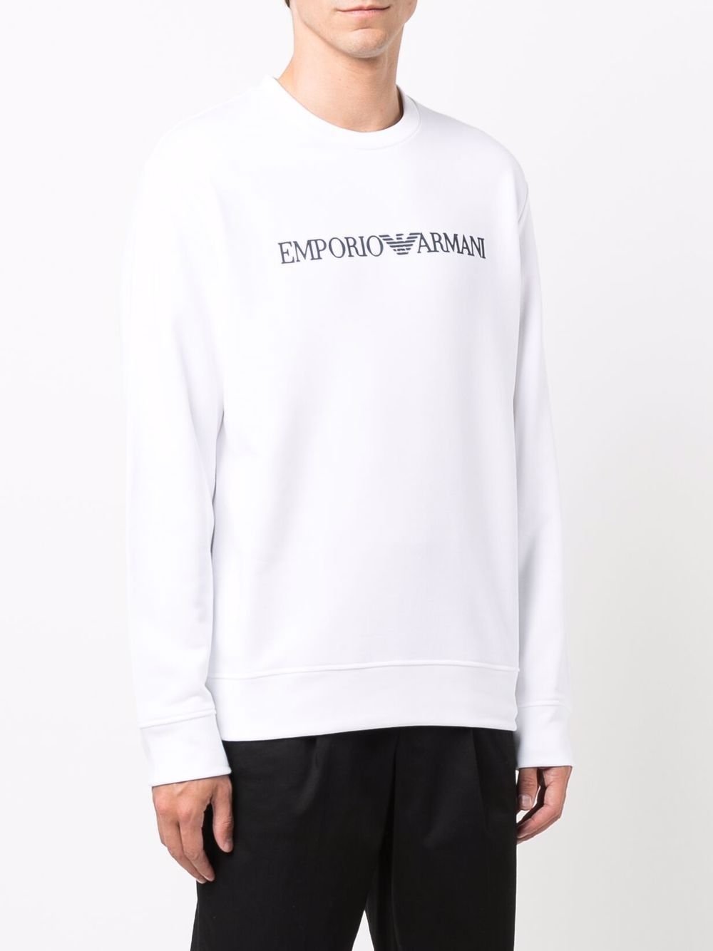 Emporio Armani Modal blend sweatshirt with logo print