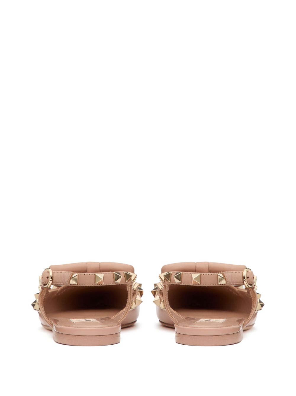 Valentino Garavani Rockstud Bow Slingback Ballerina In Patent Leather Valentino Garavani