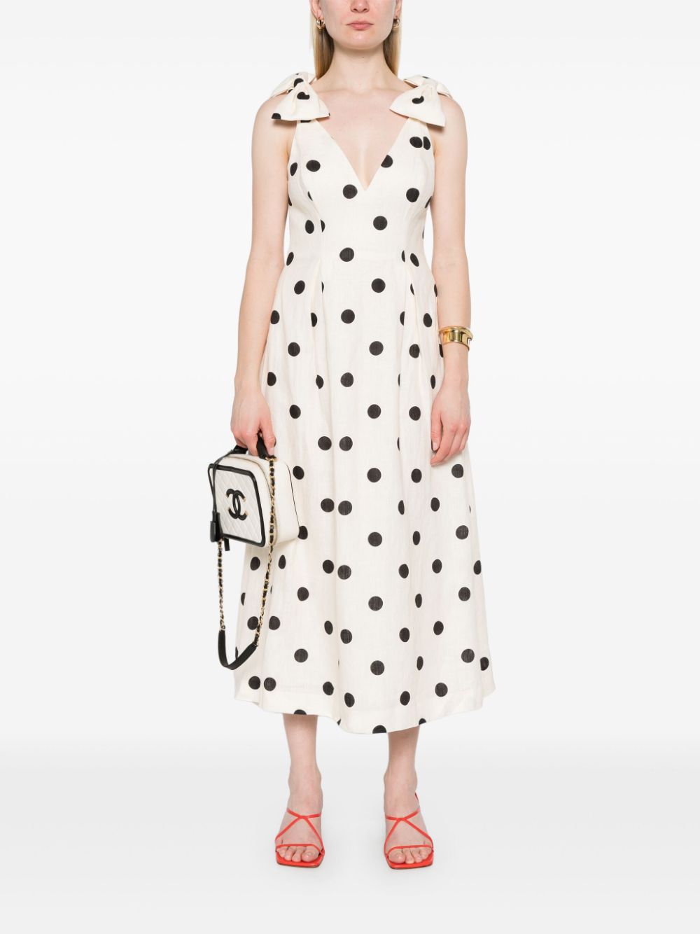 Zimmermann Crush Midi Dress Zimmermann