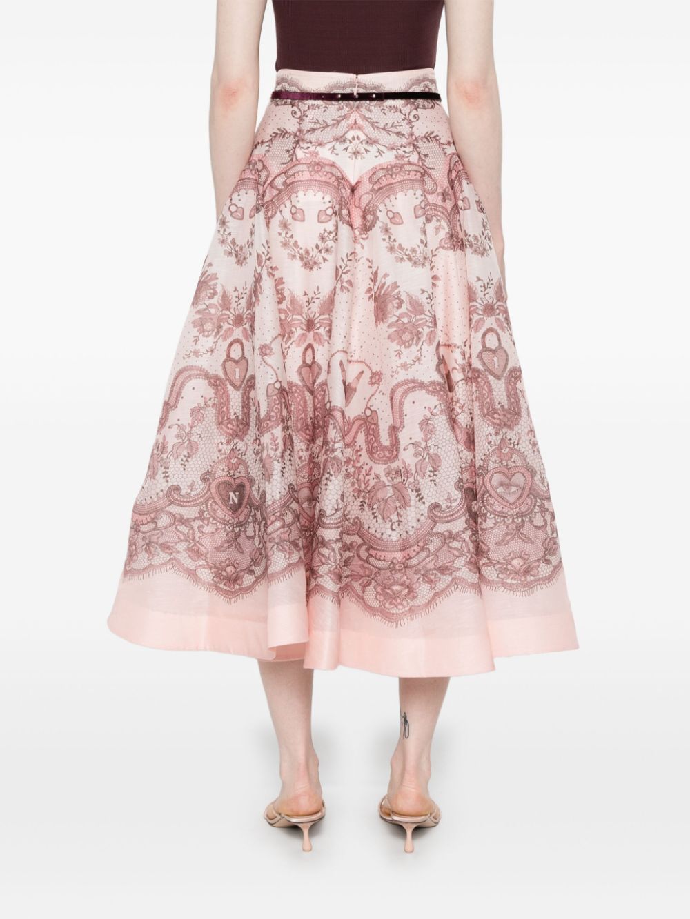 Zimmermann Crush midi skirt Zimmermann