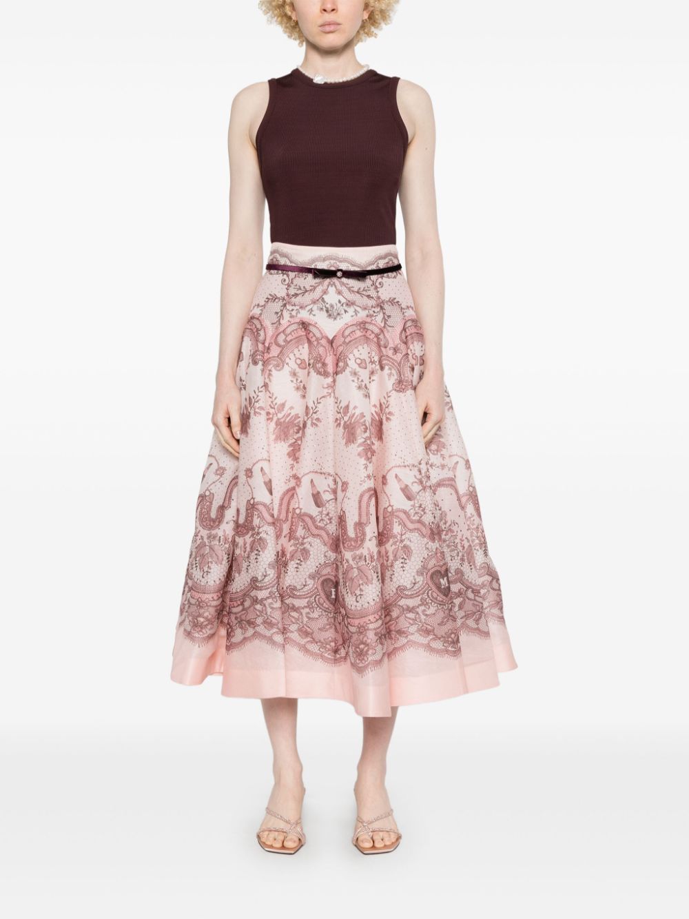 Zimmermann Crush midi skirt Zimmermann