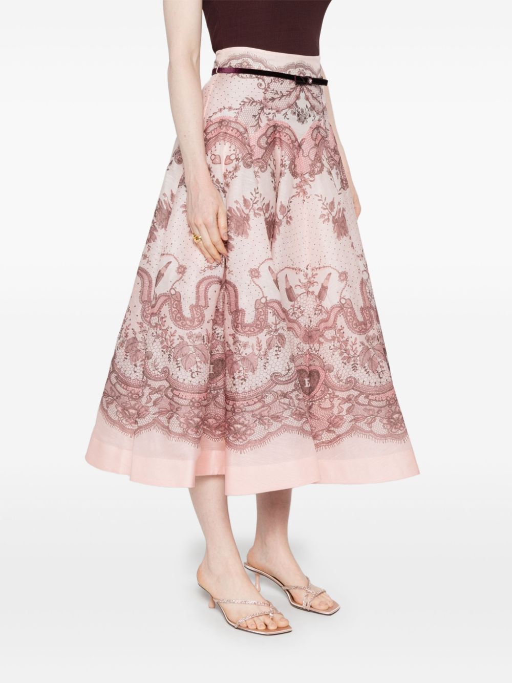 Zimmermann Crush midi skirt Zimmermann