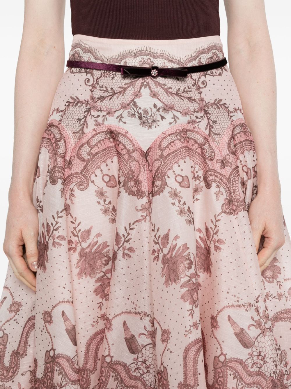 Zimmermann Crush midi skirt Zimmermann