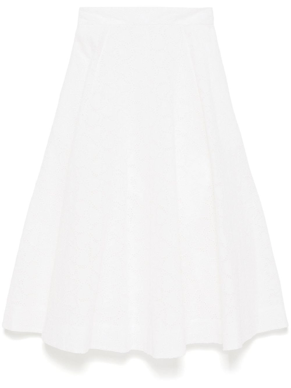Zimmermann Crush embroidered midi skirt Zimmermann