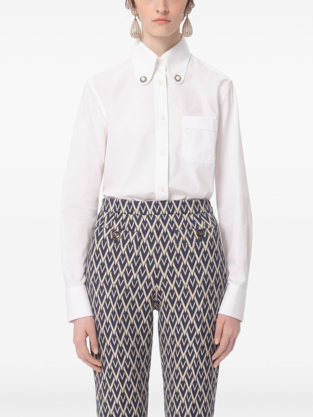 Valentino Cotton Poplin Shirt Valentino