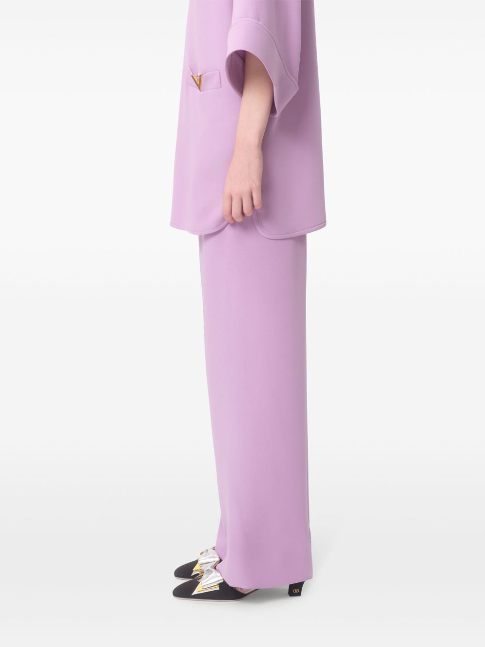 Valentino Silk Wide-Leg Trousers Valentino