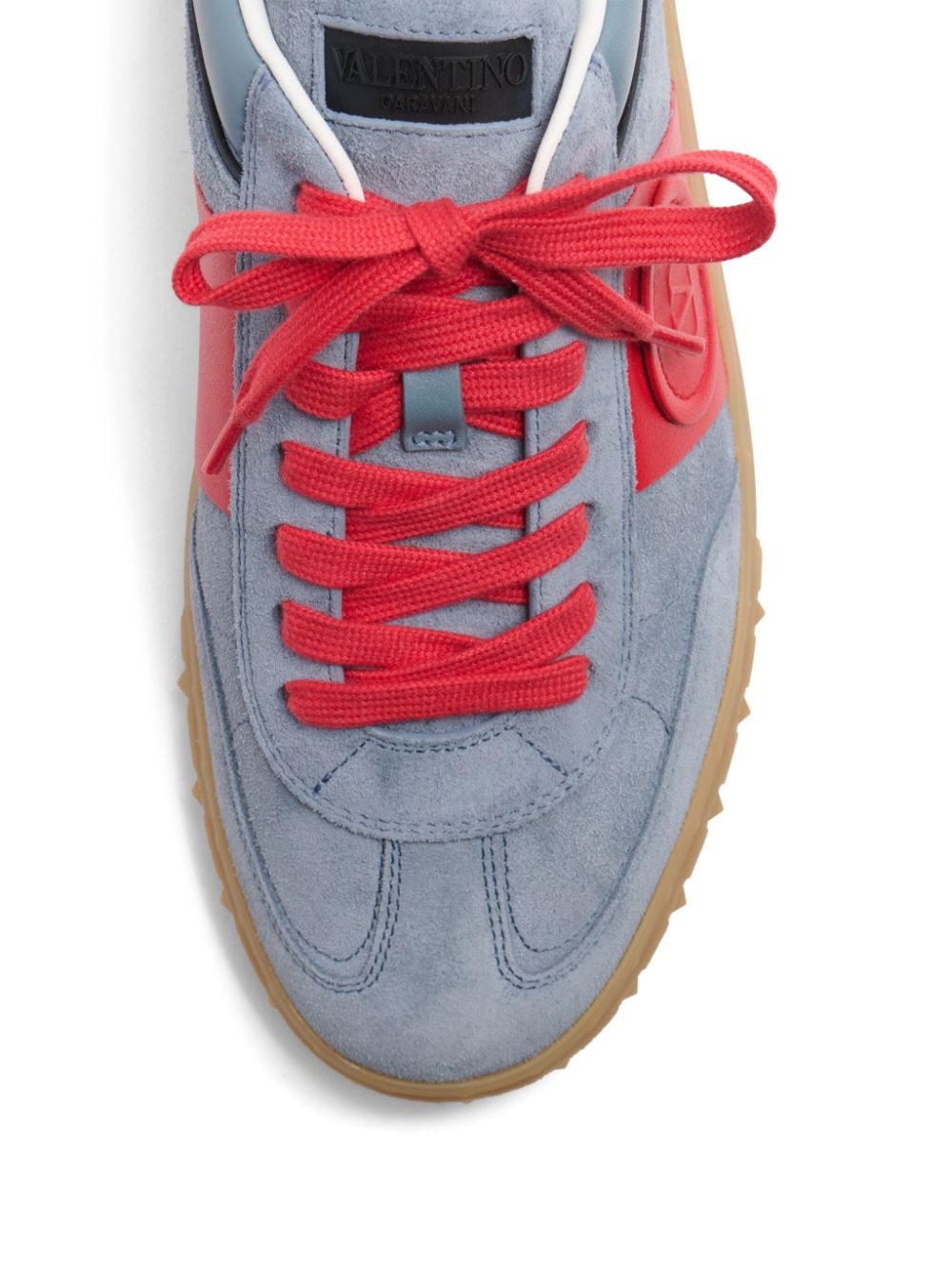 Valentino Garavani Upvillage Low Top Sneaker In Split Leather And Calfskin Nappa Leather Valentino Garavani