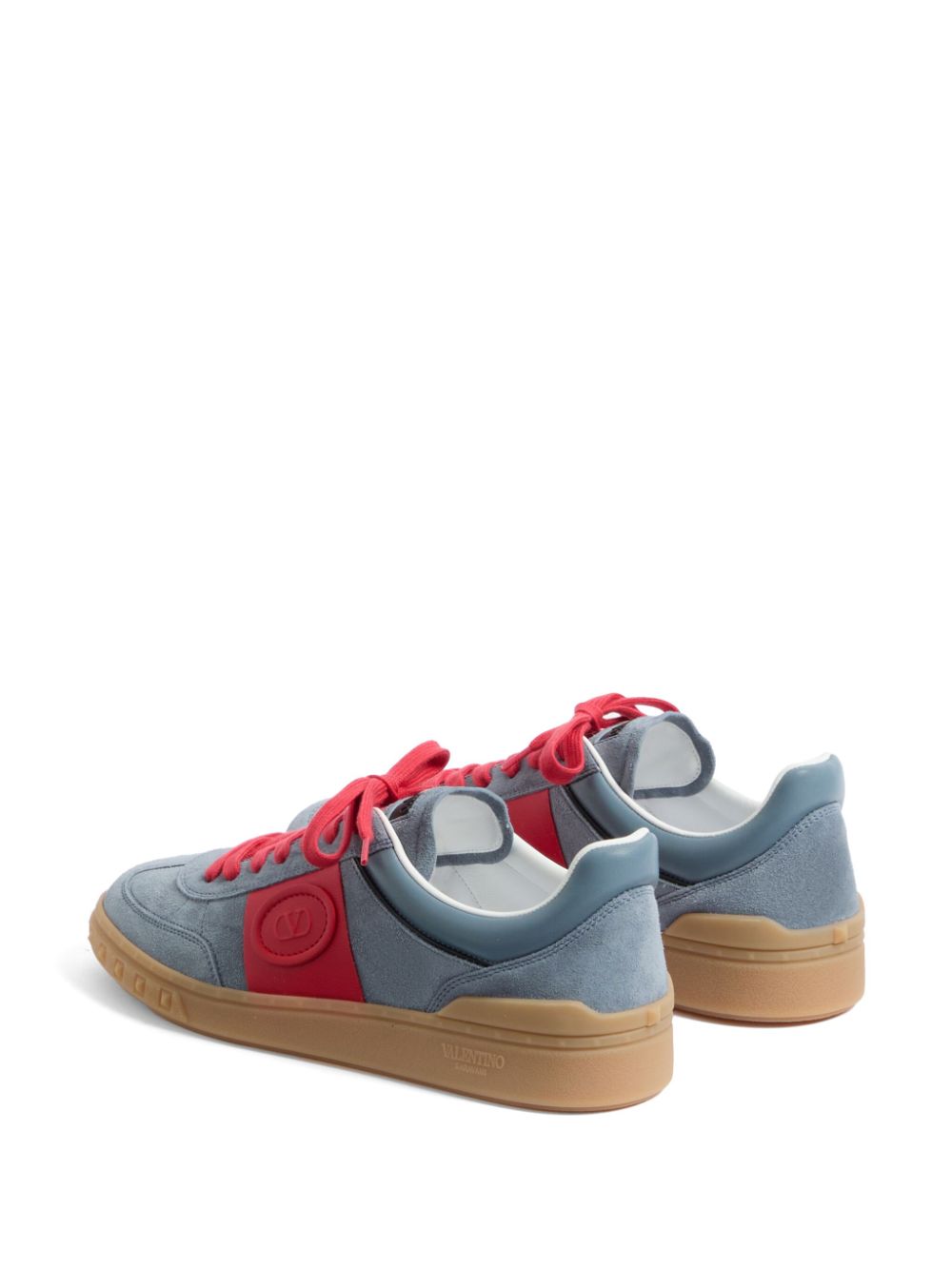 Valentino Garavani Upvillage Low Top Sneaker In Split Leather And Calfskin Nappa Leather Valentino Garavani