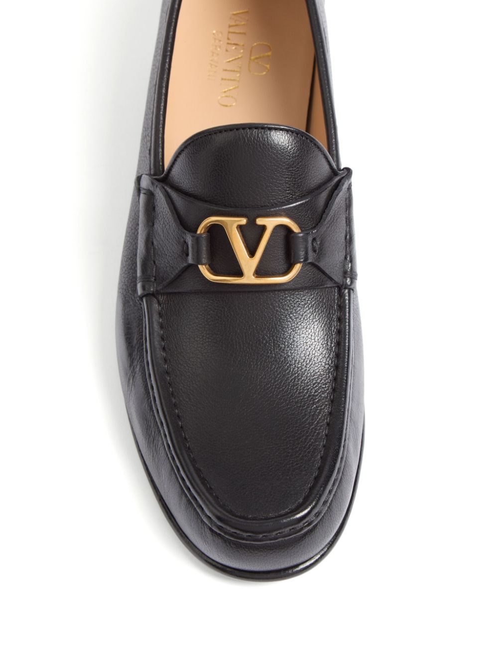 Valentino Garavani Vlogo Signature Moccasin In Buffalo Valentino Garavani
