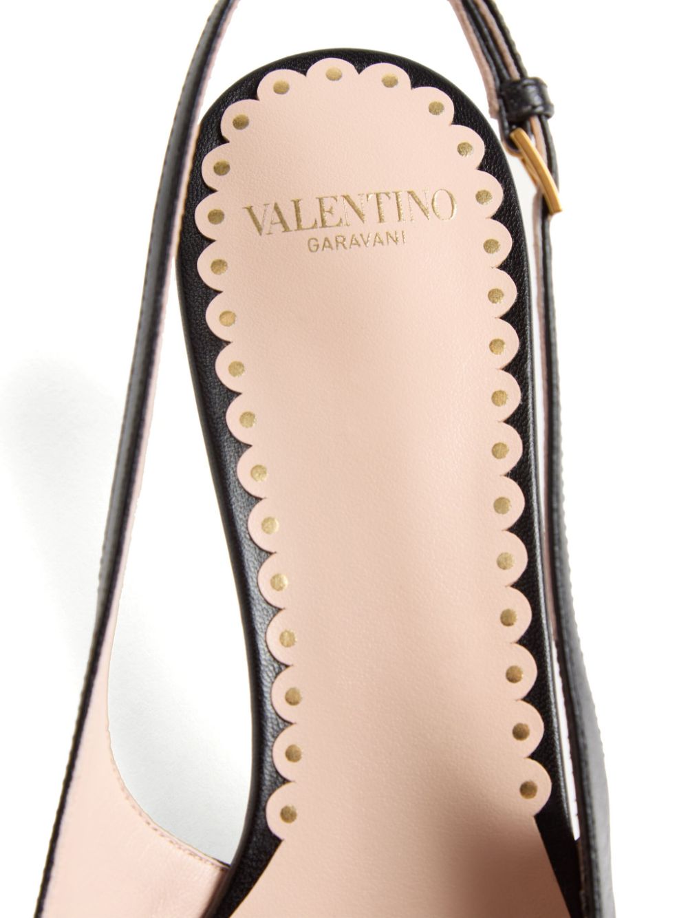 Valentino Garavani Bepointy 45mm Patent Leather and Kid Slingback Pumps Valentino Garavani