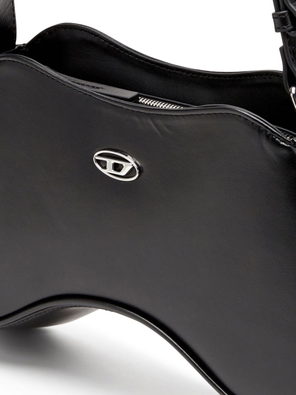 Diesel Play-Semi-gloss leather shoulder bag Diesel