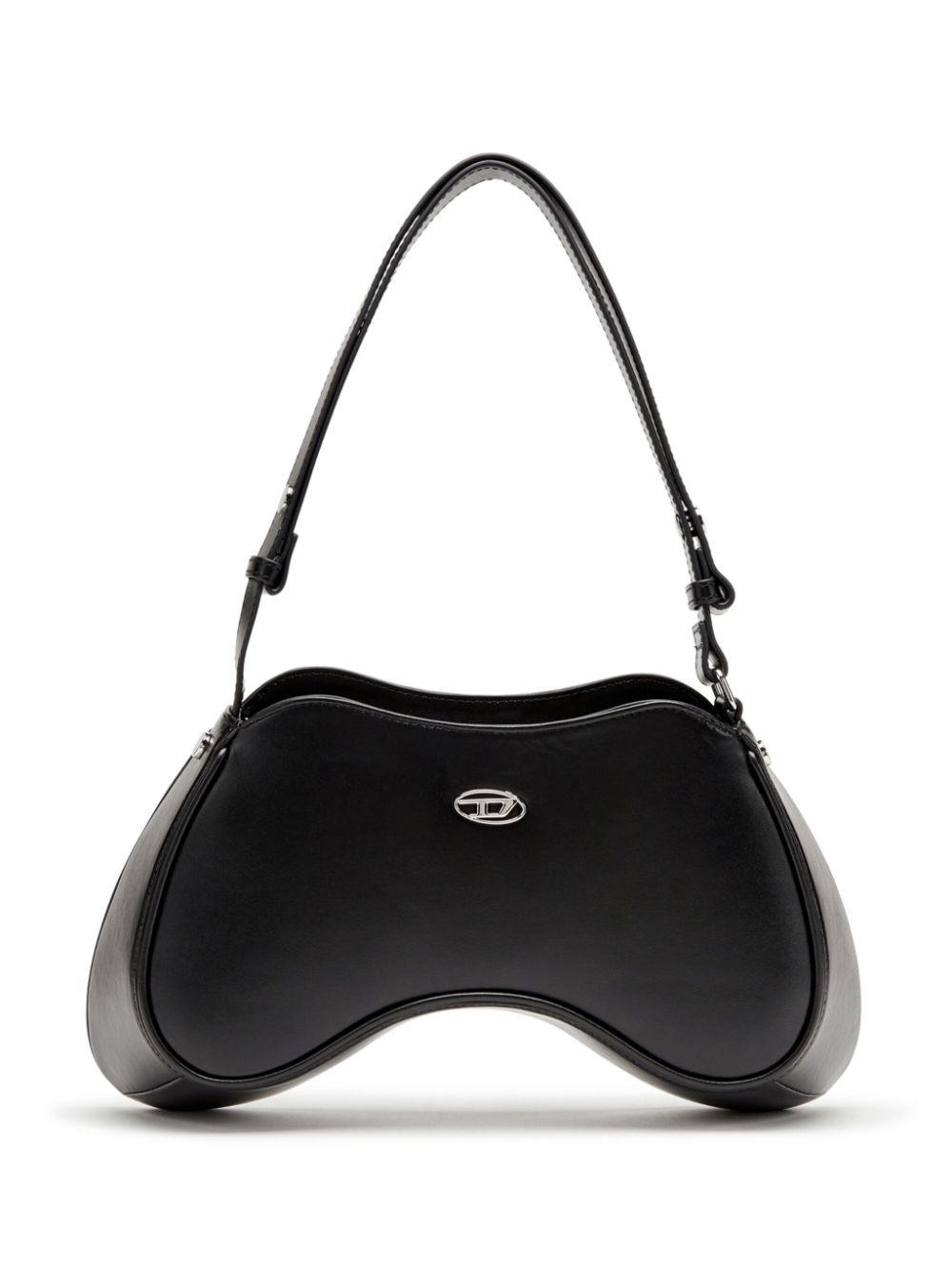 Diesel Play-Semi-gloss leather shoulder bag Diesel
