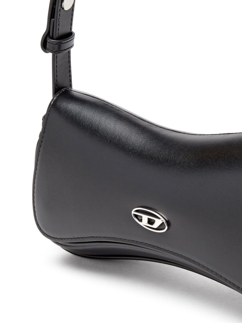 Diesel Play-Semi gloss leather shoulder bag Diesel