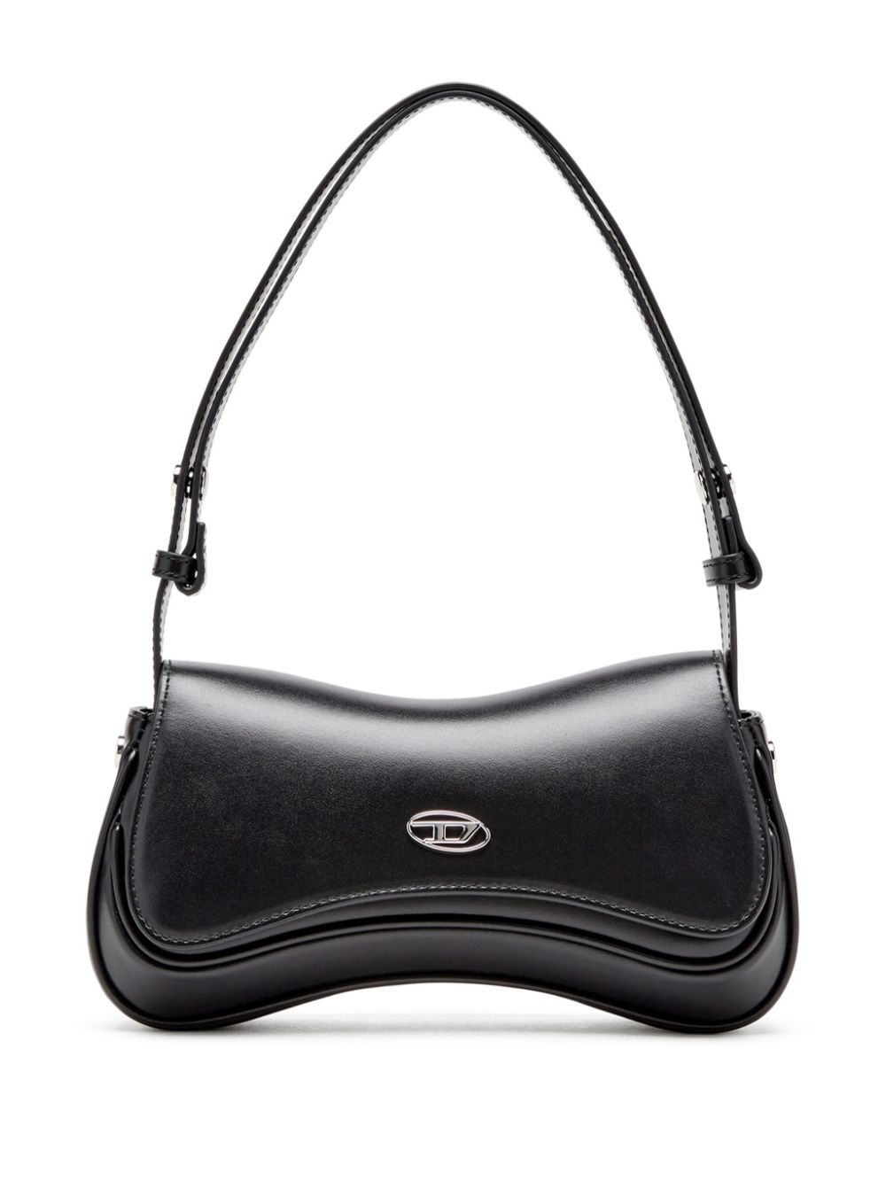 Diesel Play-Semi gloss leather shoulder bag Diesel