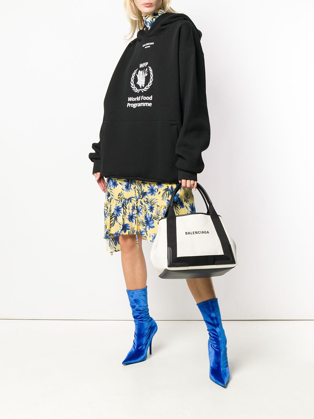 Balenciaga Small Navy Cabas tote bag Balenciaga