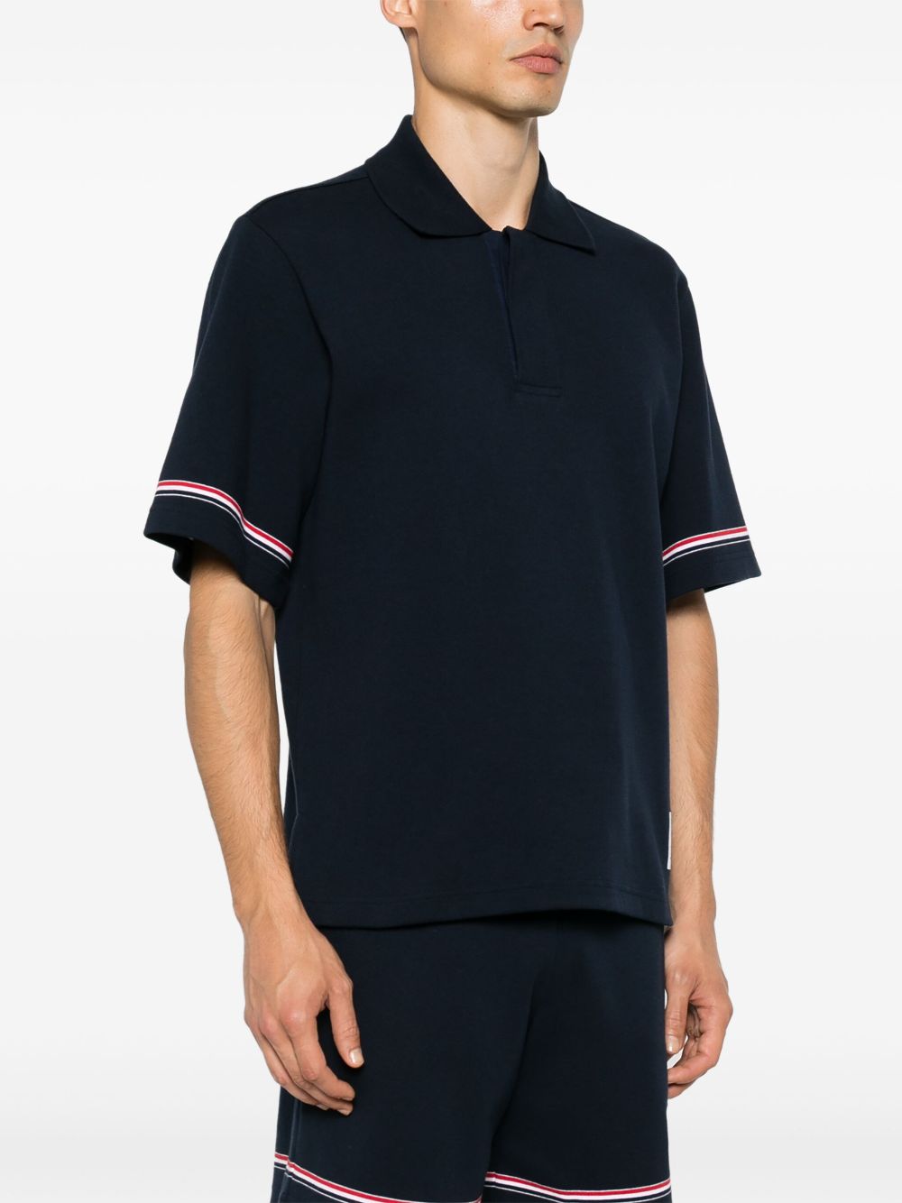 Thom Browne T-shirts and Polos Blue Thom Browne