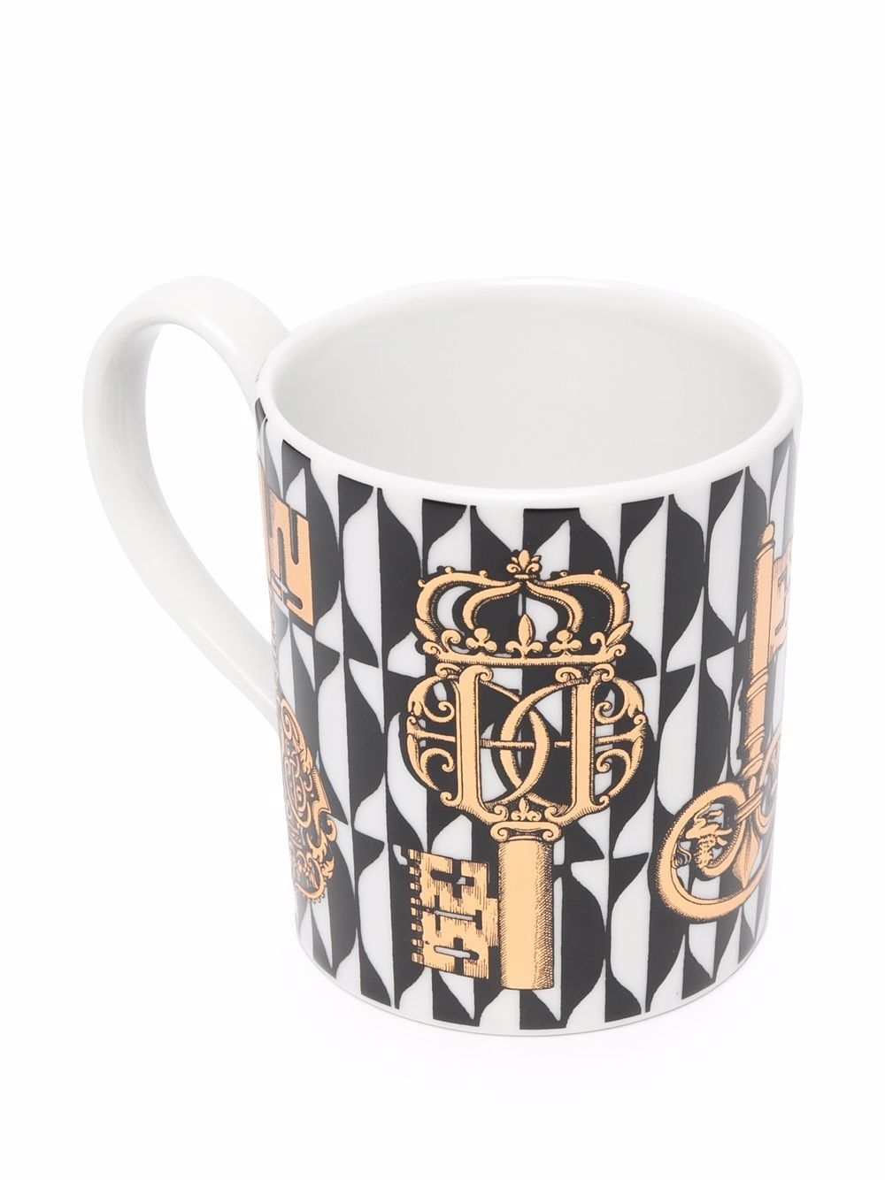 Fornasetti Mug Keys and Diamonds Fornasetti