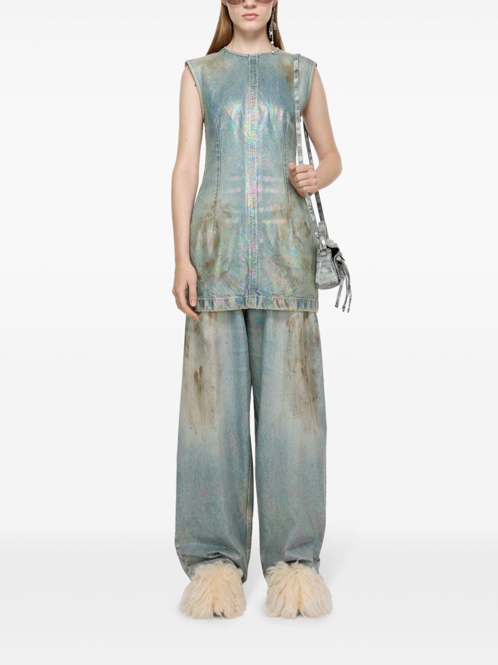 Acne Studios coated denim dress Acne Studios