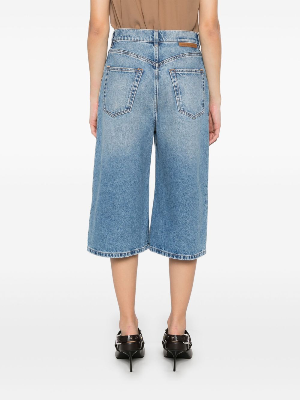 Stella McCartney cotton denim bermuda shorts Stella McCartney