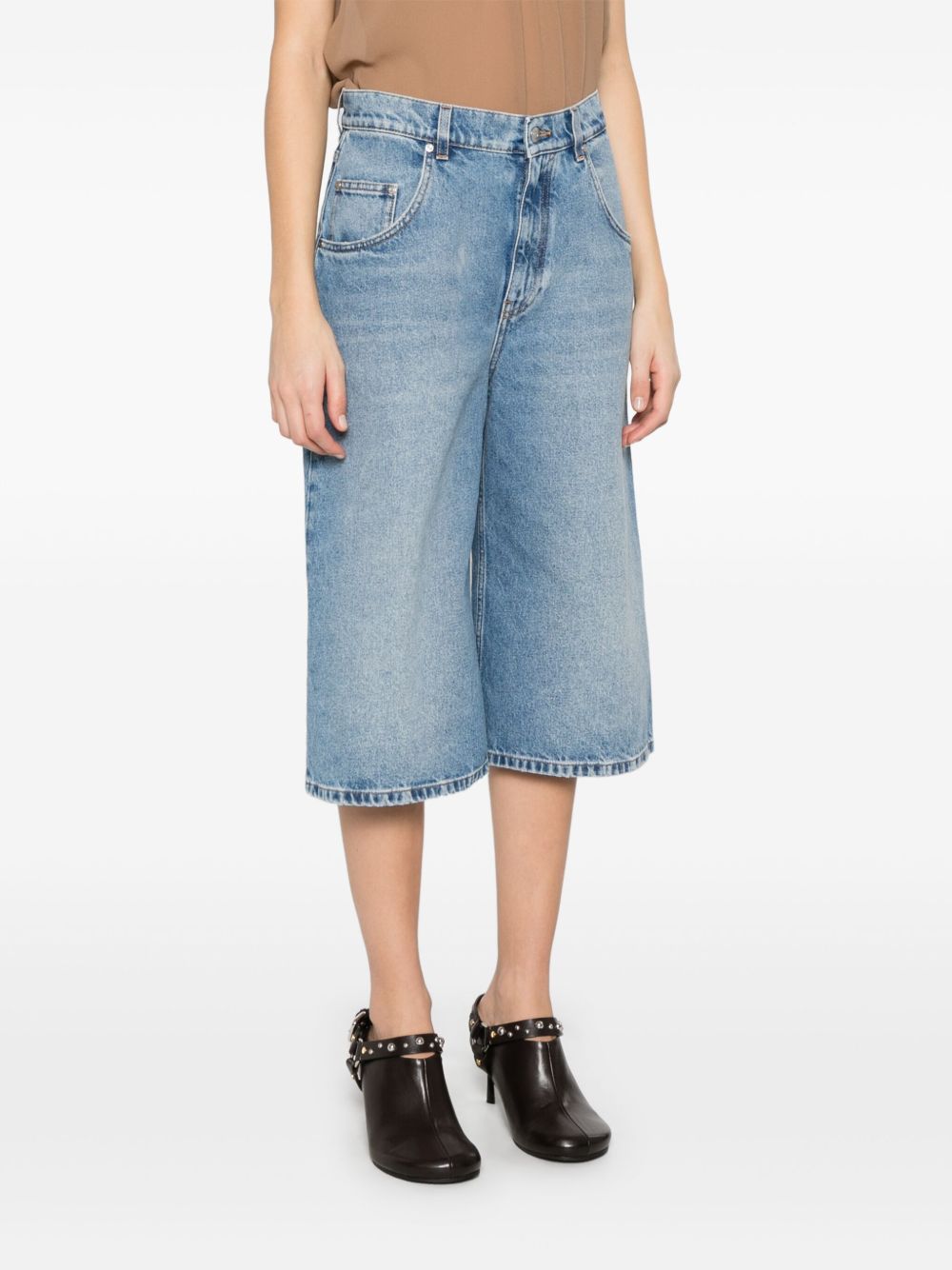 Stella McCartney cotton denim bermuda shorts Stella McCartney
