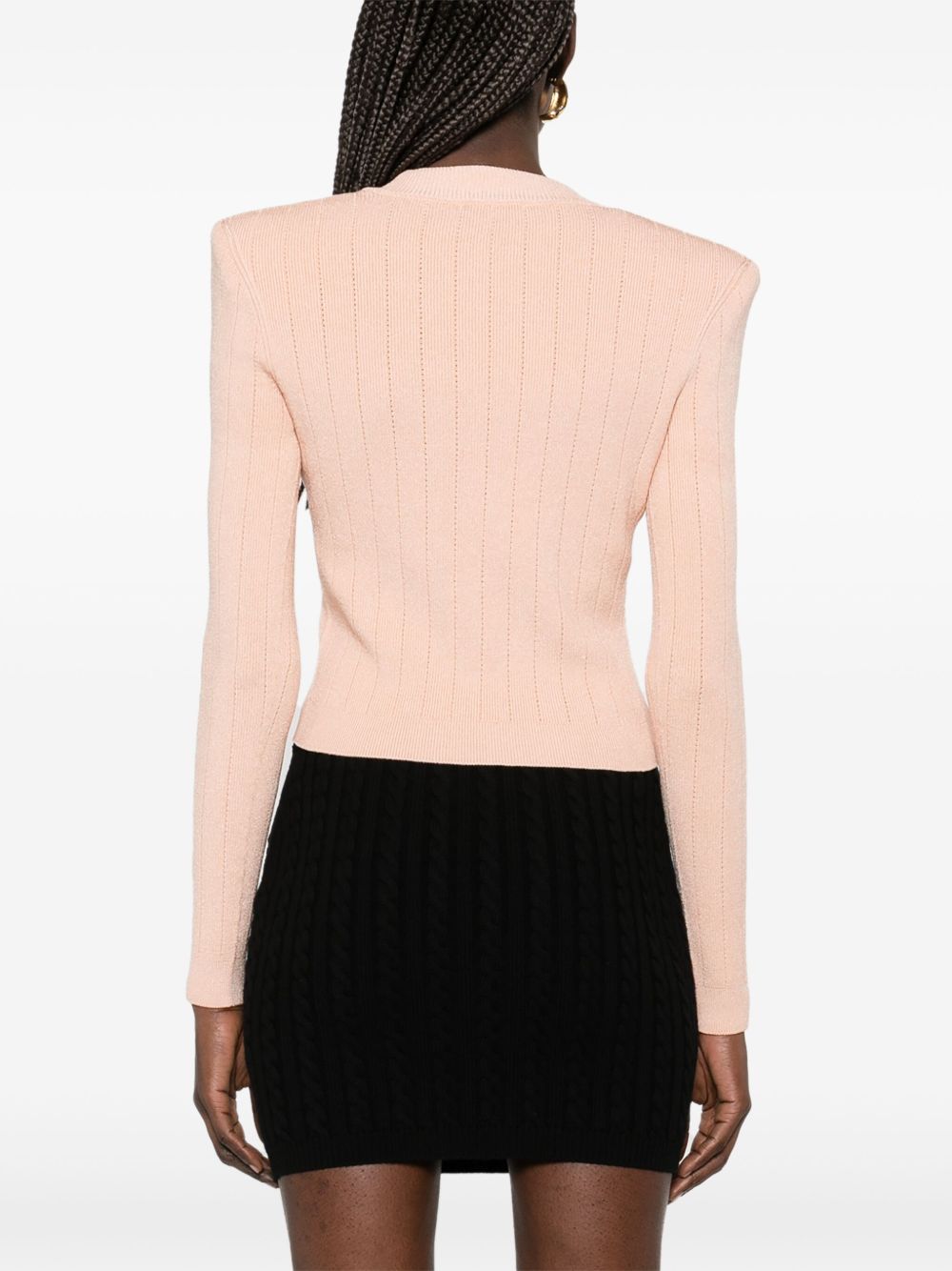 Balmain cropped Knit cardigan Balmain