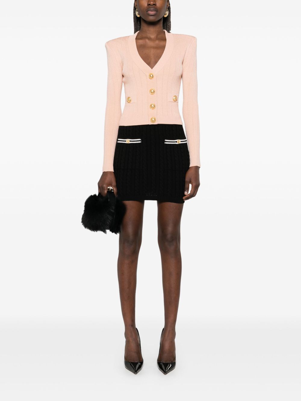 Balmain cropped Knit cardigan Balmain