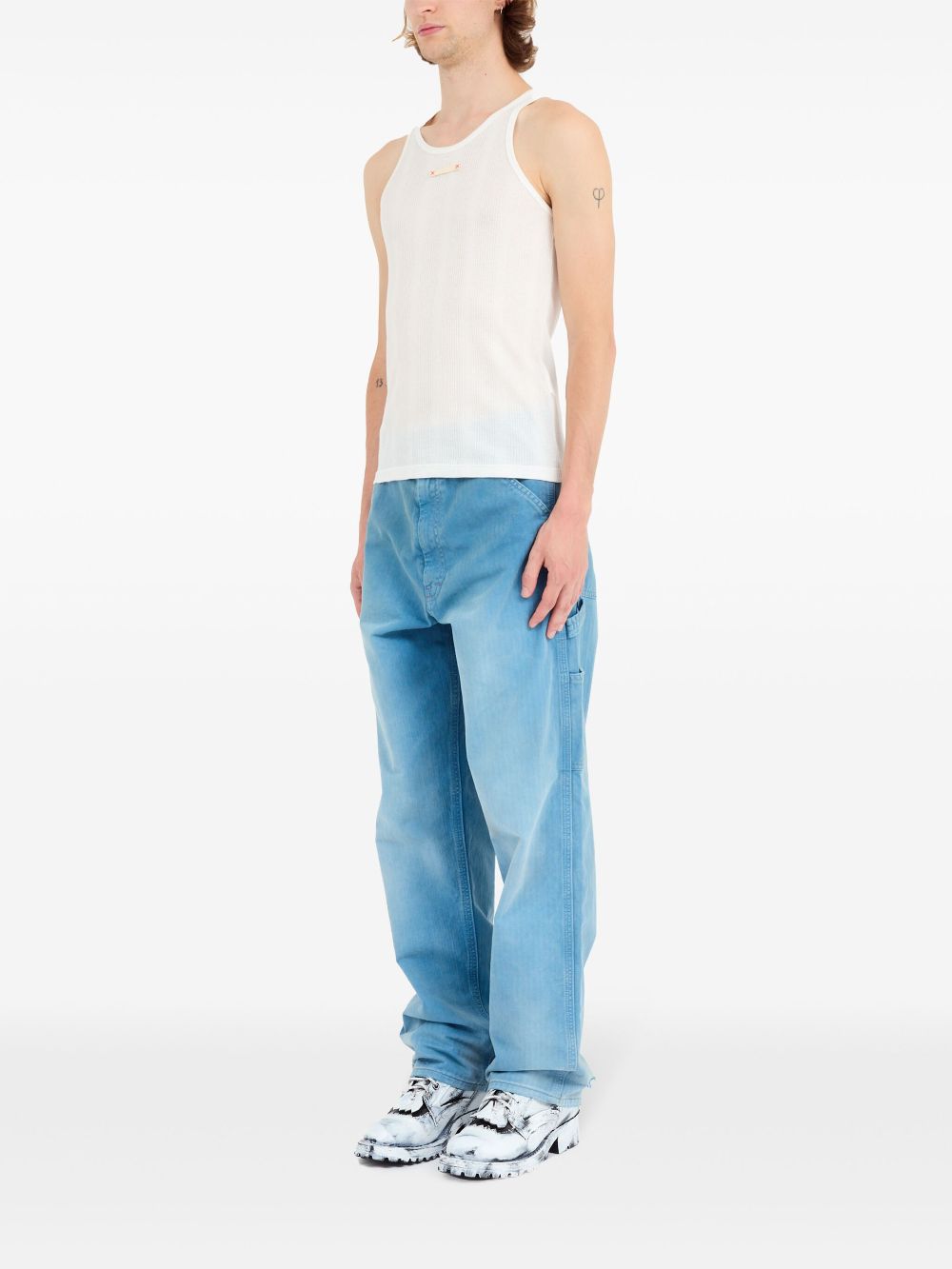 Maison Margiela Fancy ribbed tank top Maison Margiela
