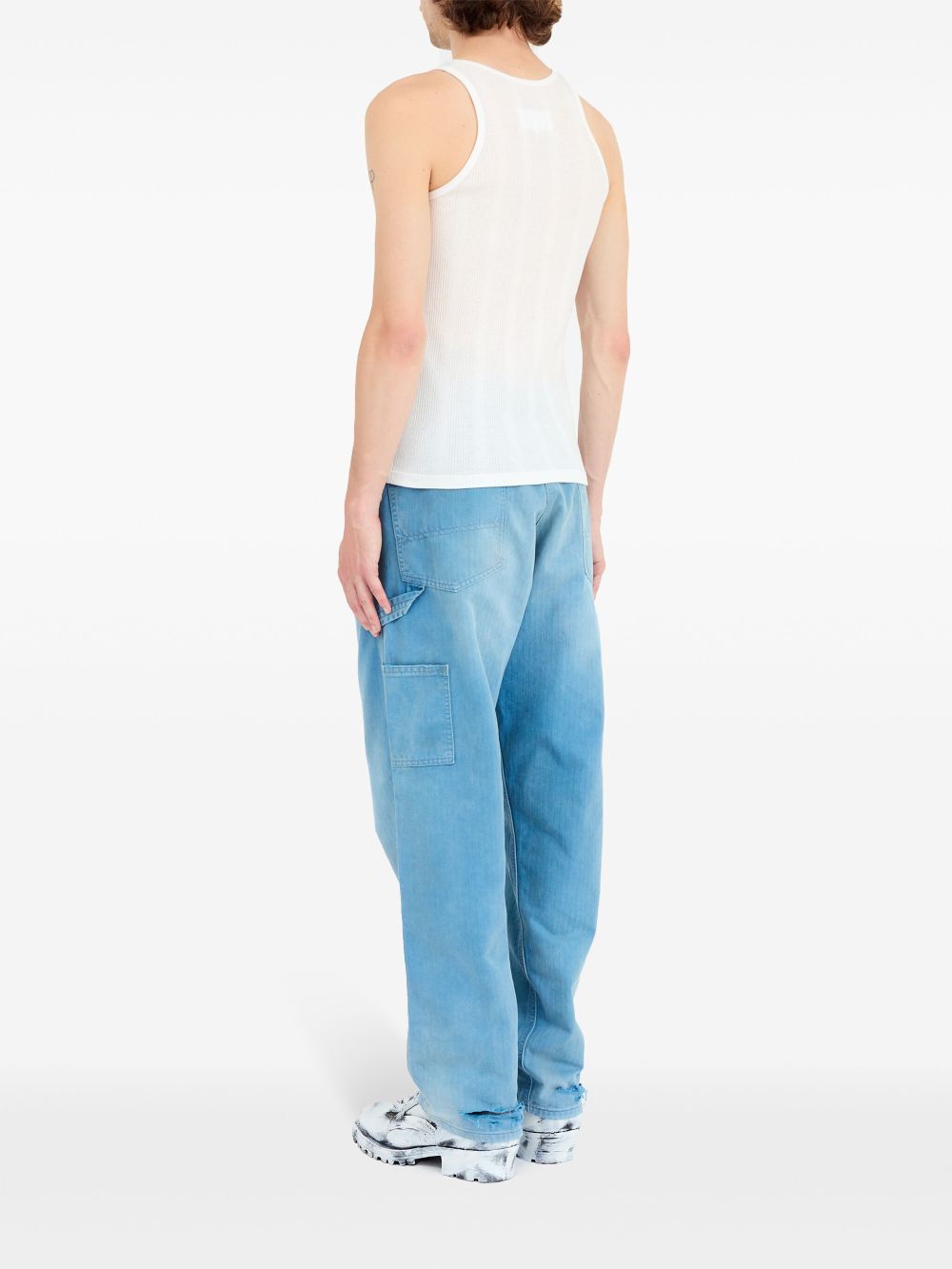 Maison Margiela Fancy ribbed tank top Maison Margiela