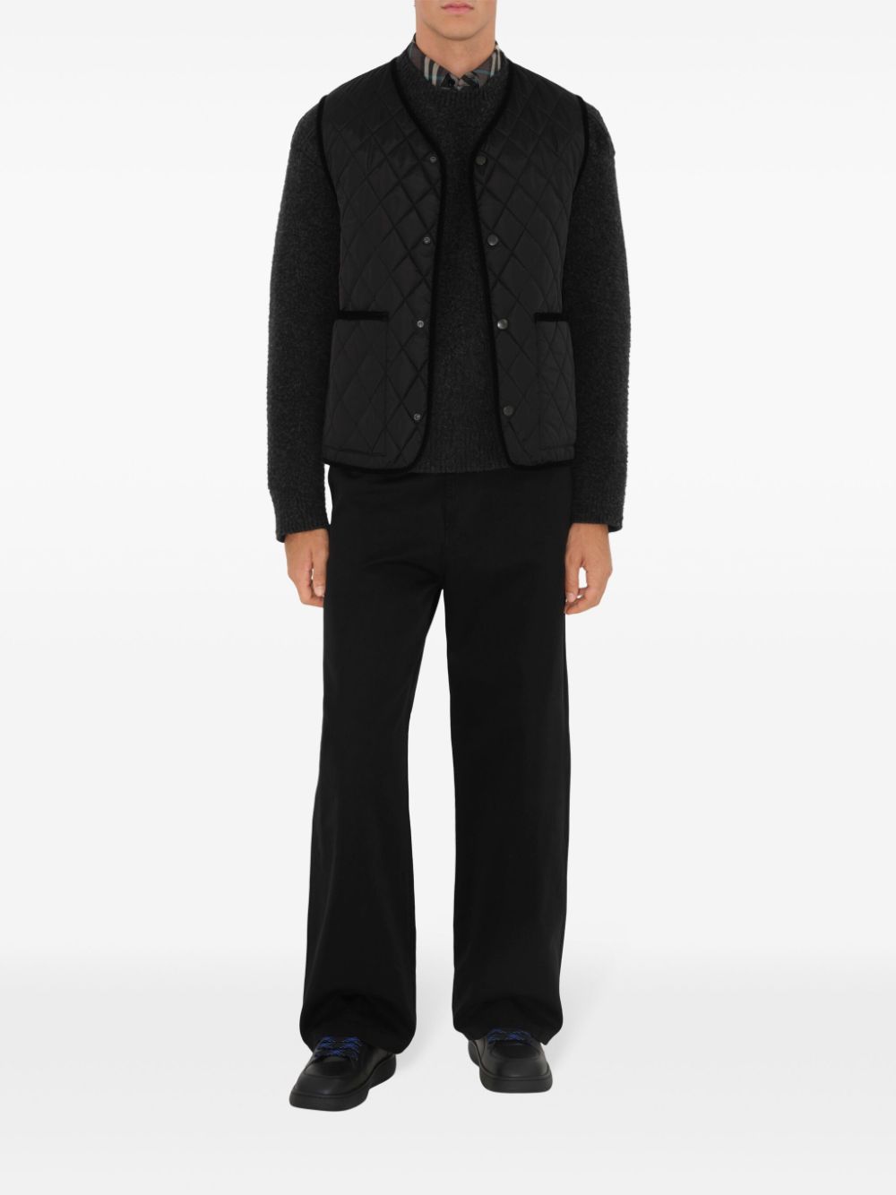 Burberry Nylon quilted sleeveless jacket Burberry