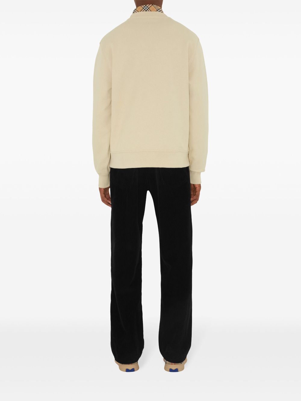 Burberry Cotton sweatshirt with Check label Burberry