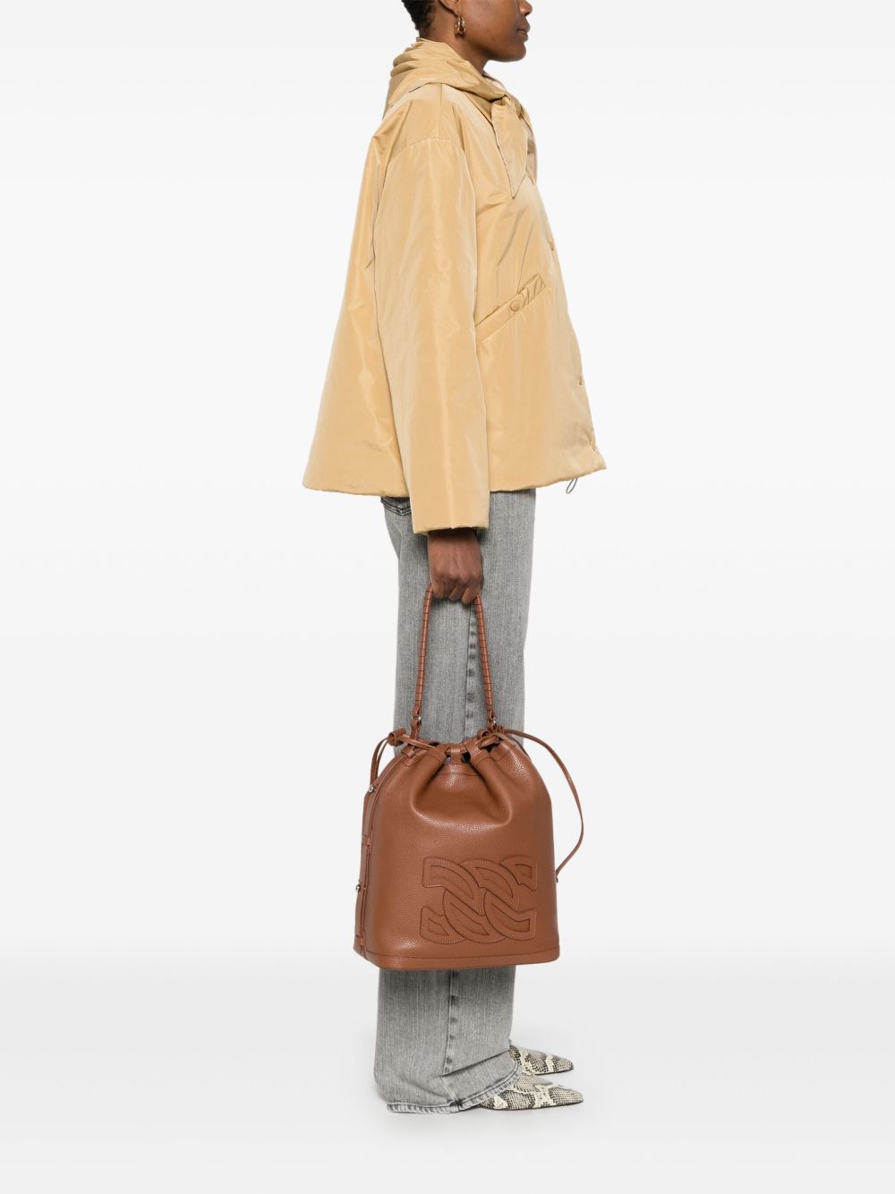 Casadei leather bucket bag Casadei