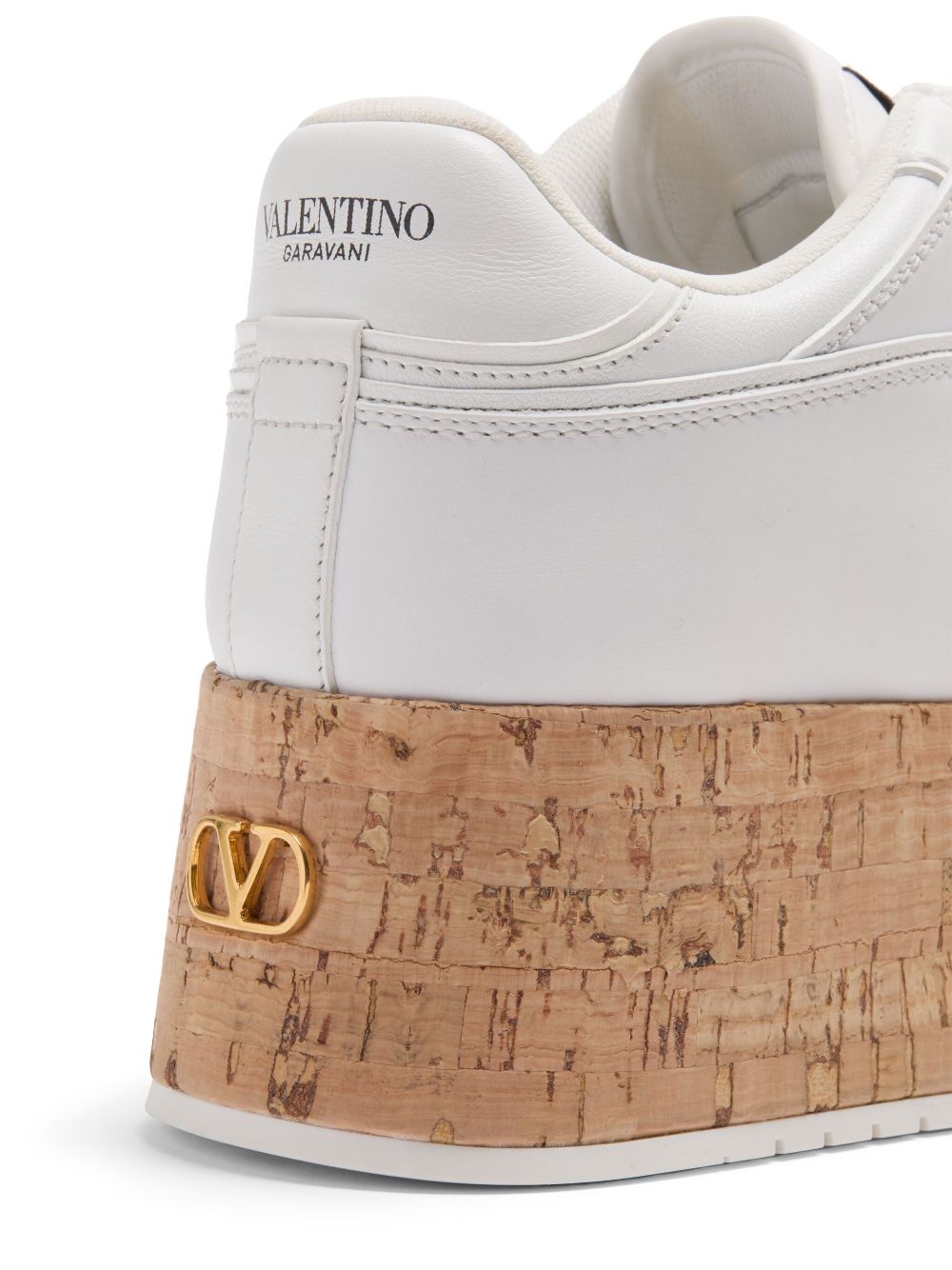 Valentino Garavani Freedots XL Sneaker in Calfskin and Cork Valentino Garavani
