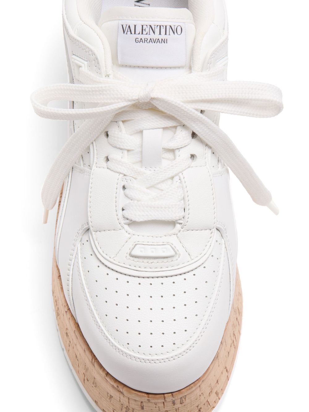 Valentino Garavani Freedots XL Sneaker in Calfskin and Cork Valentino Garavani