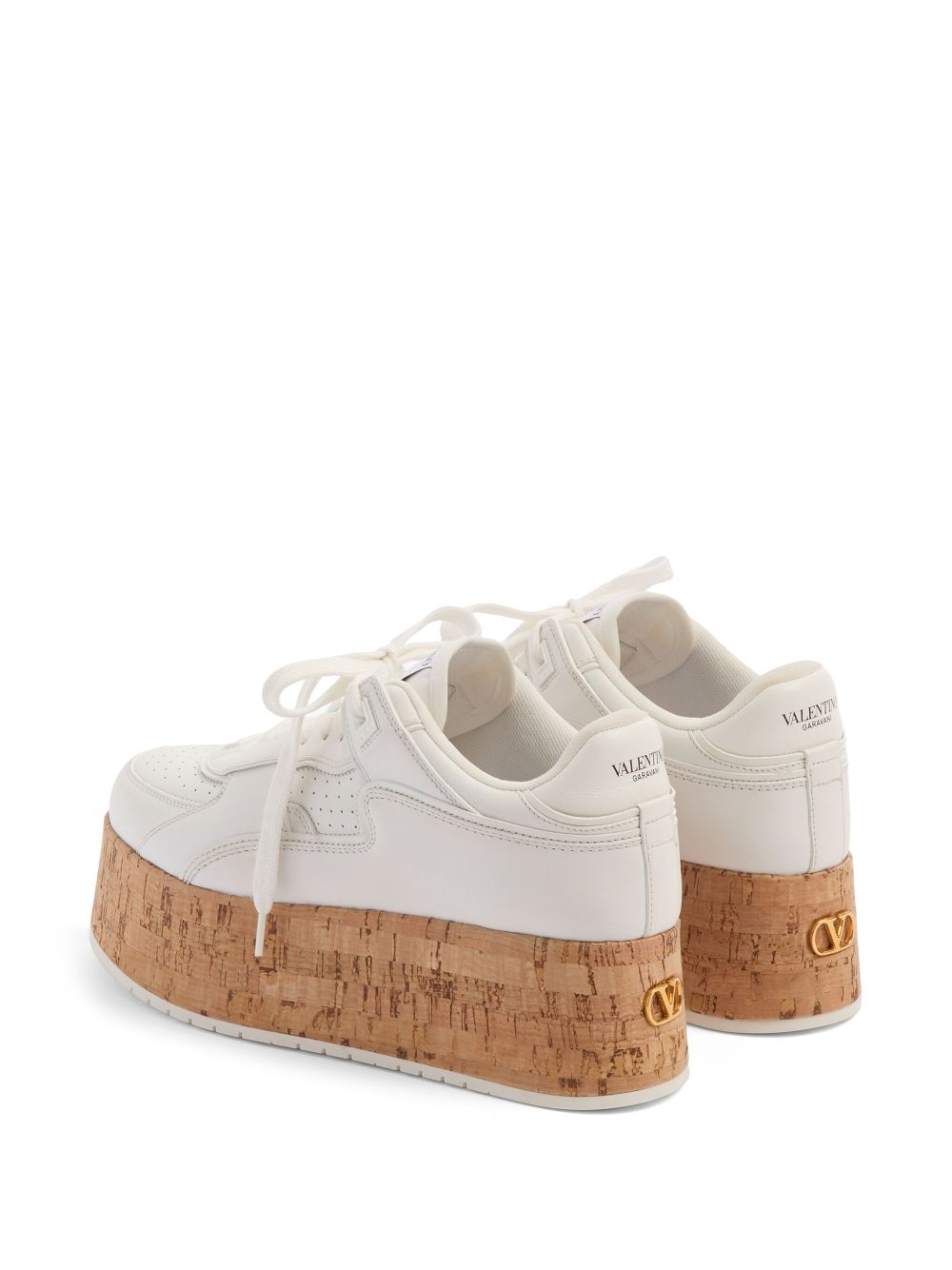 Valentino Garavani Freedots XL Sneaker in Calfskin and Cork Valentino Garavani