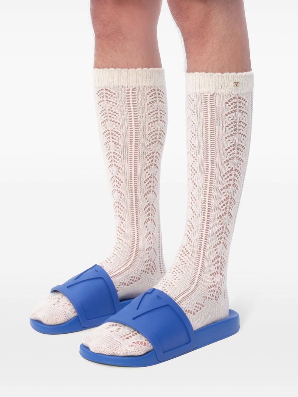 Valentino Garavani Slide Coolside Rubber Sandal Valentino Garavani