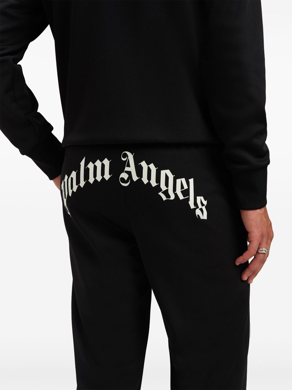 Palm Angels curved logo track pants Palm Angels