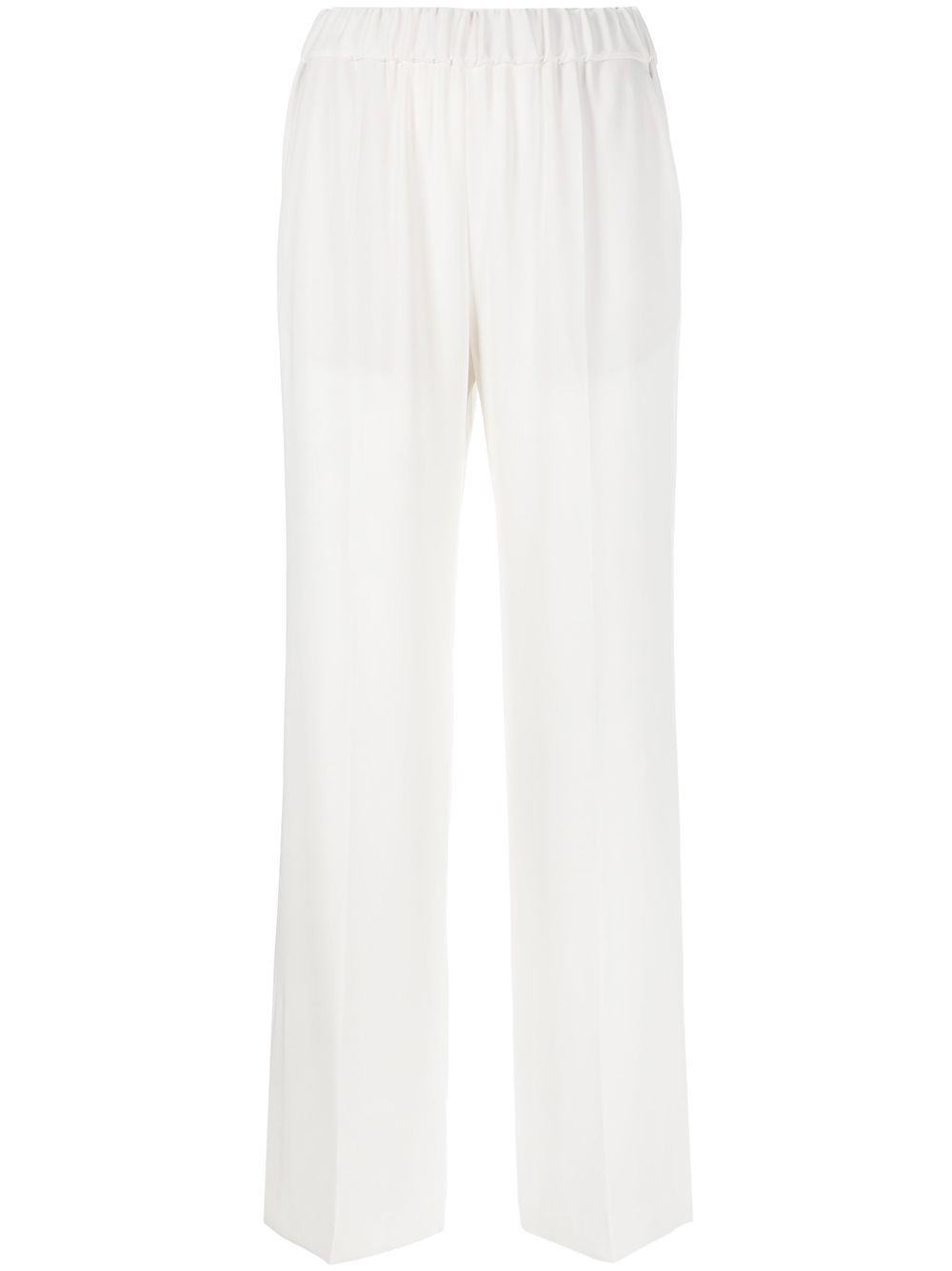 Alberto Biani White Cady Elasticated Trousers Alberto Biani