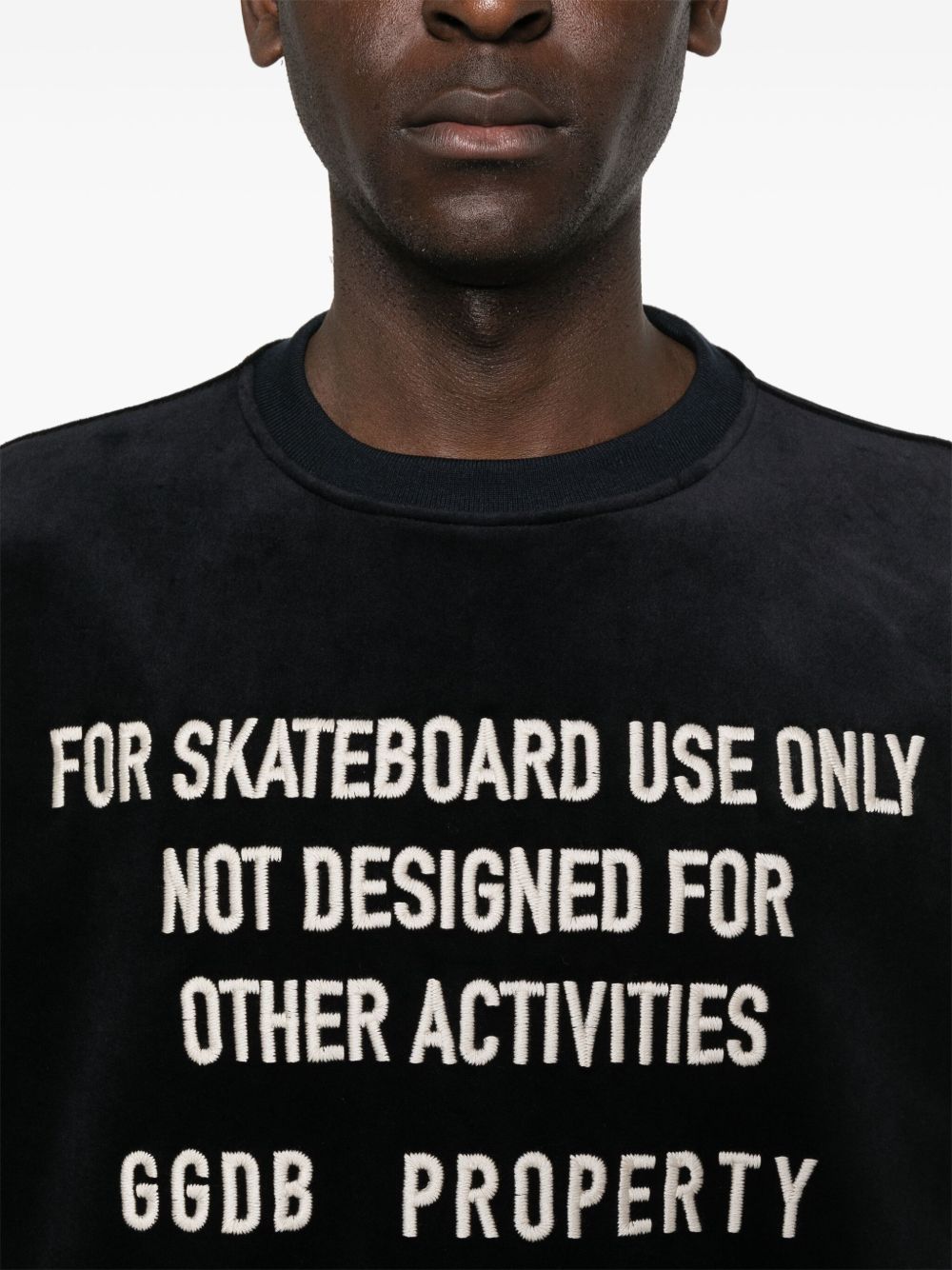 Golden Goose crew neck sweatshirt with embroidered lettering Golden Goose