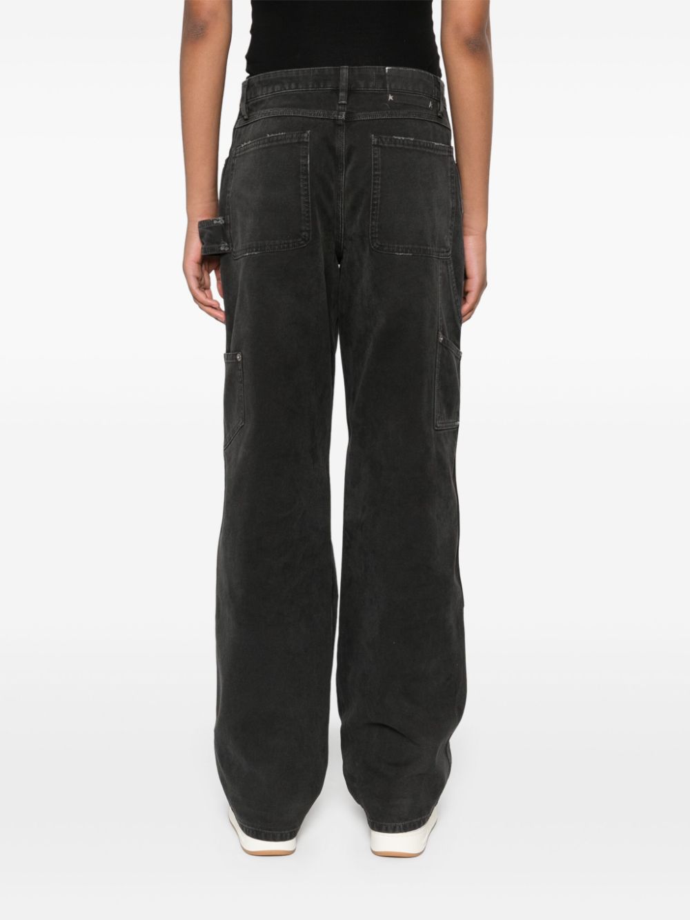 Golden Goose jeans with distressed effect and front patches Golden Goose