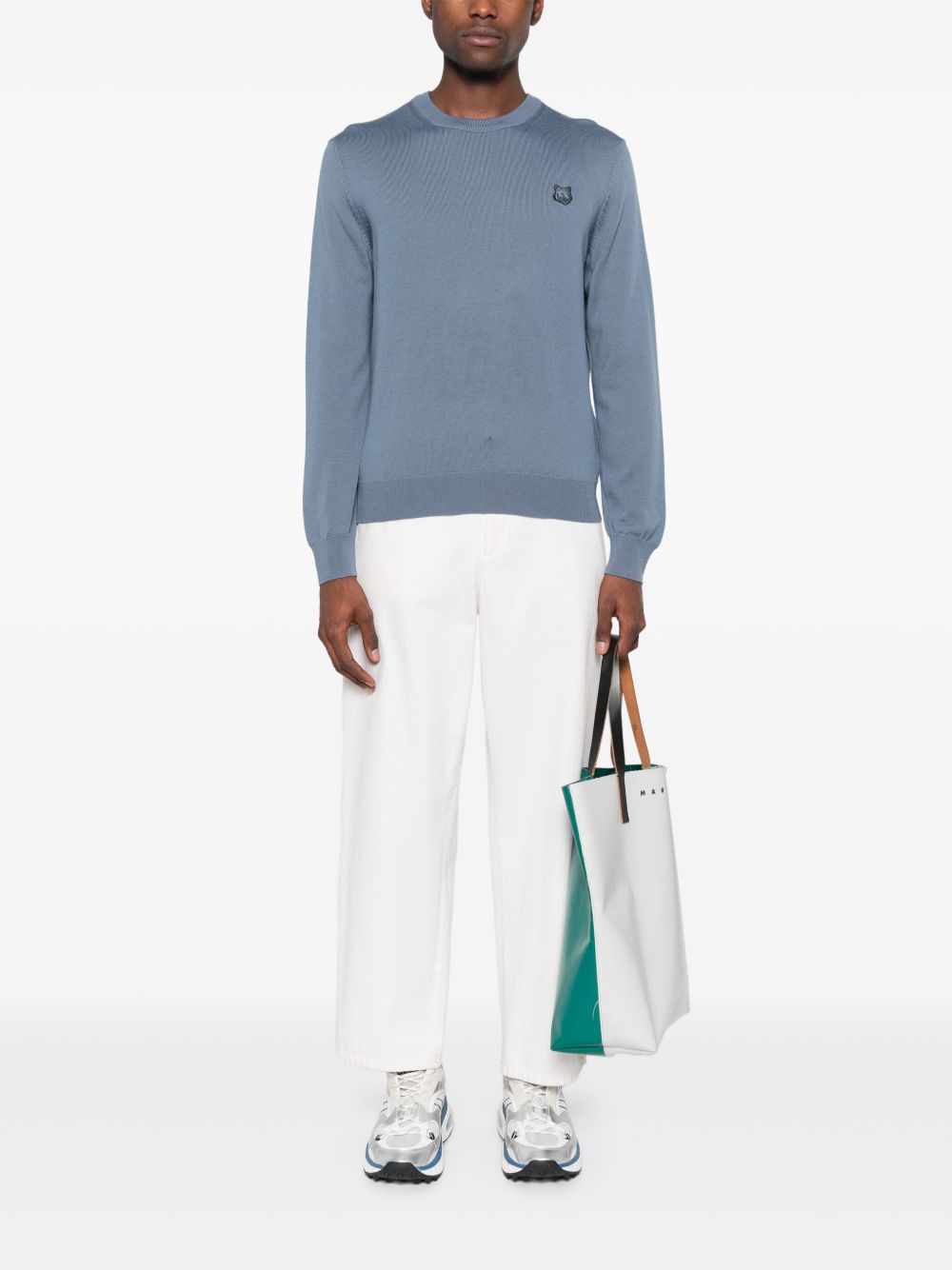 Maison Kitsuné Maison Kitsune Bold Fox Head Applique Sweater Maison Kitsuné