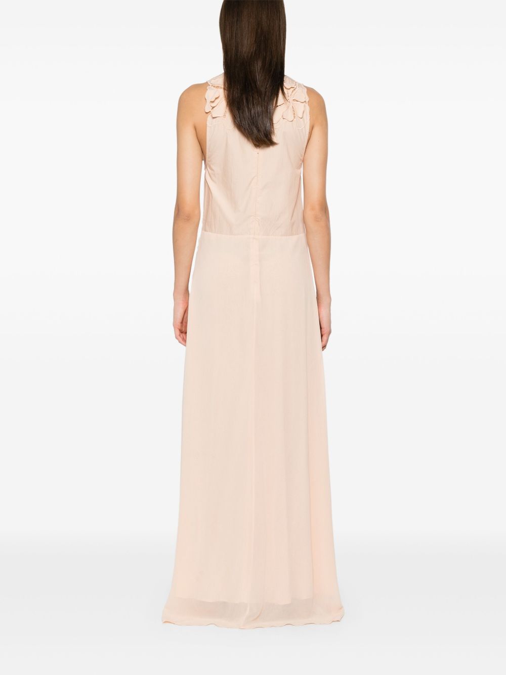 Forte Forte Long dress with floral appliques Forte Forte