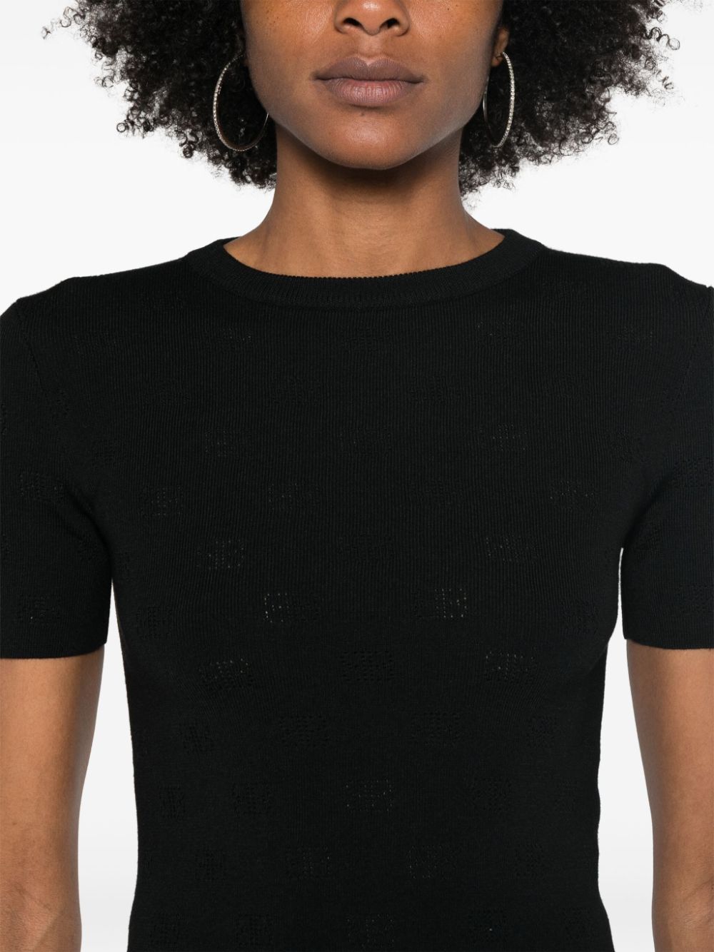 Balenciaga Perforated BB T-shirt Balenciaga