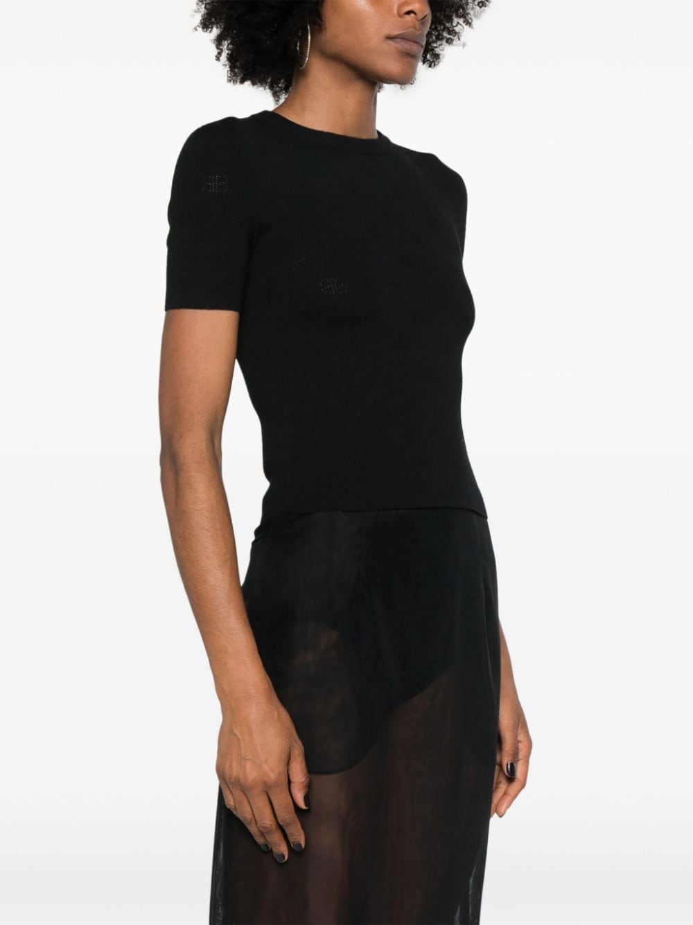 Balenciaga Perforated BB T-shirt Balenciaga