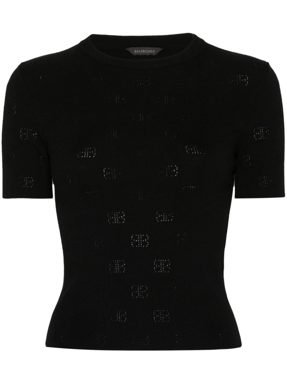 Balenciaga Perforated BB T-shirt Balenciaga