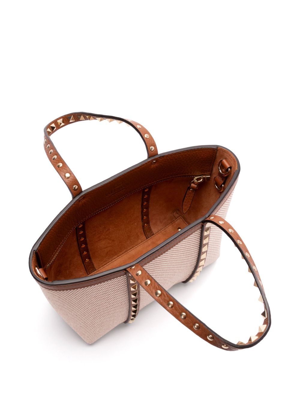 Valentino Garavani Rockstud canvas mini tote bag Valentino Garavani