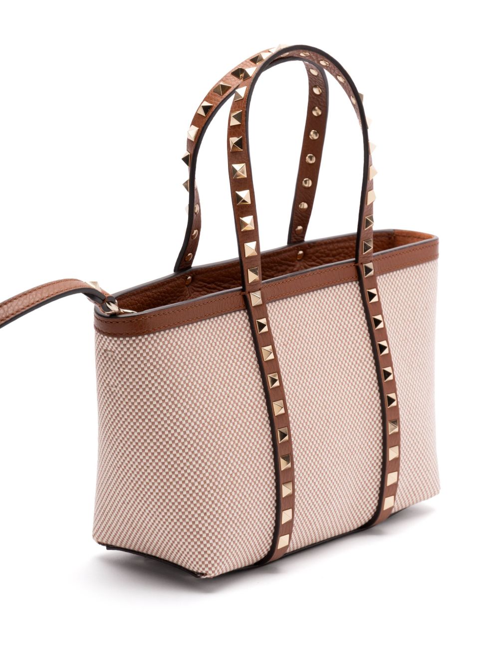 Valentino Garavani Rockstud canvas mini tote bag Valentino Garavani