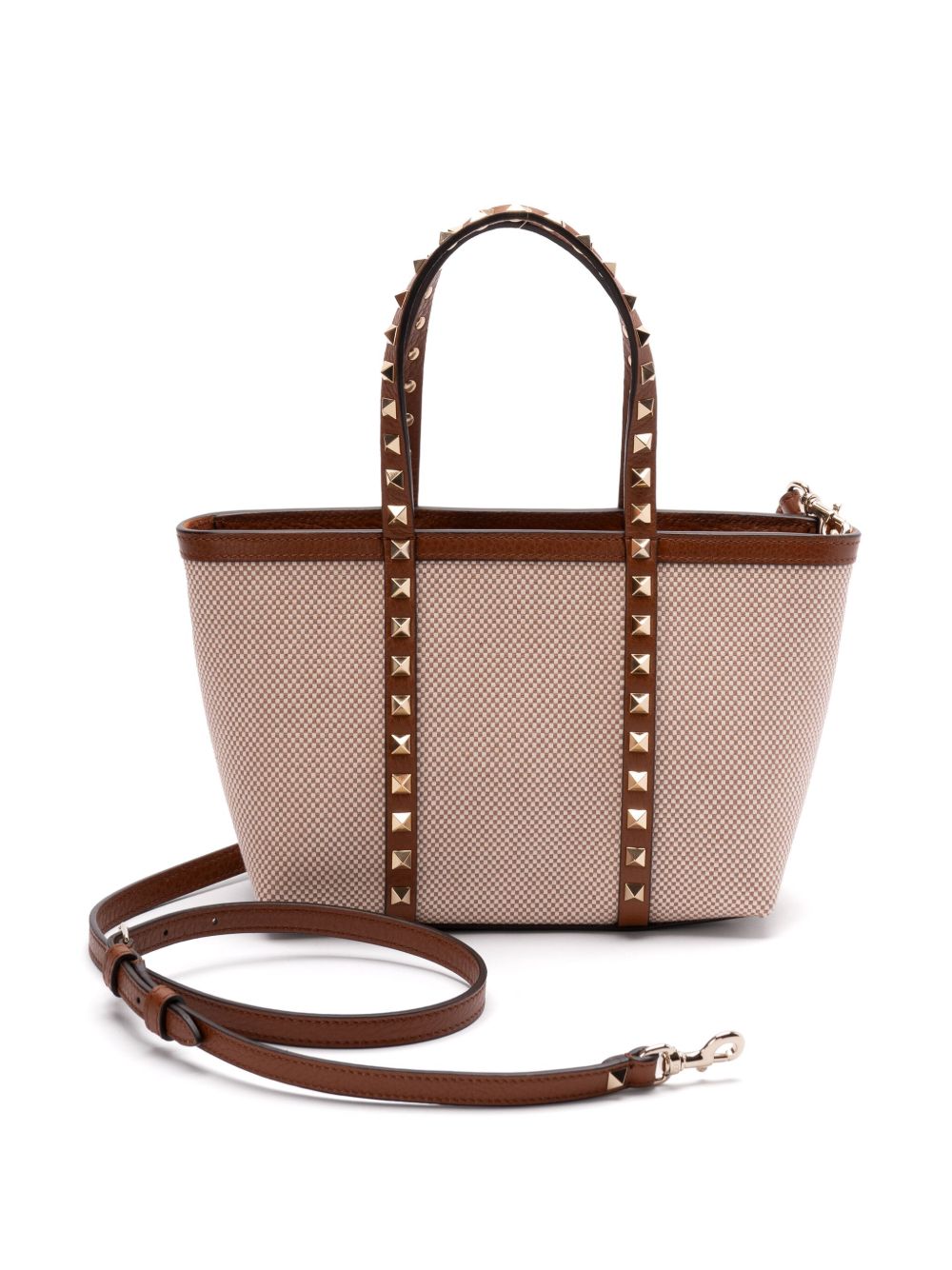 Valentino Garavani Rockstud canvas mini tote bag Valentino Garavani