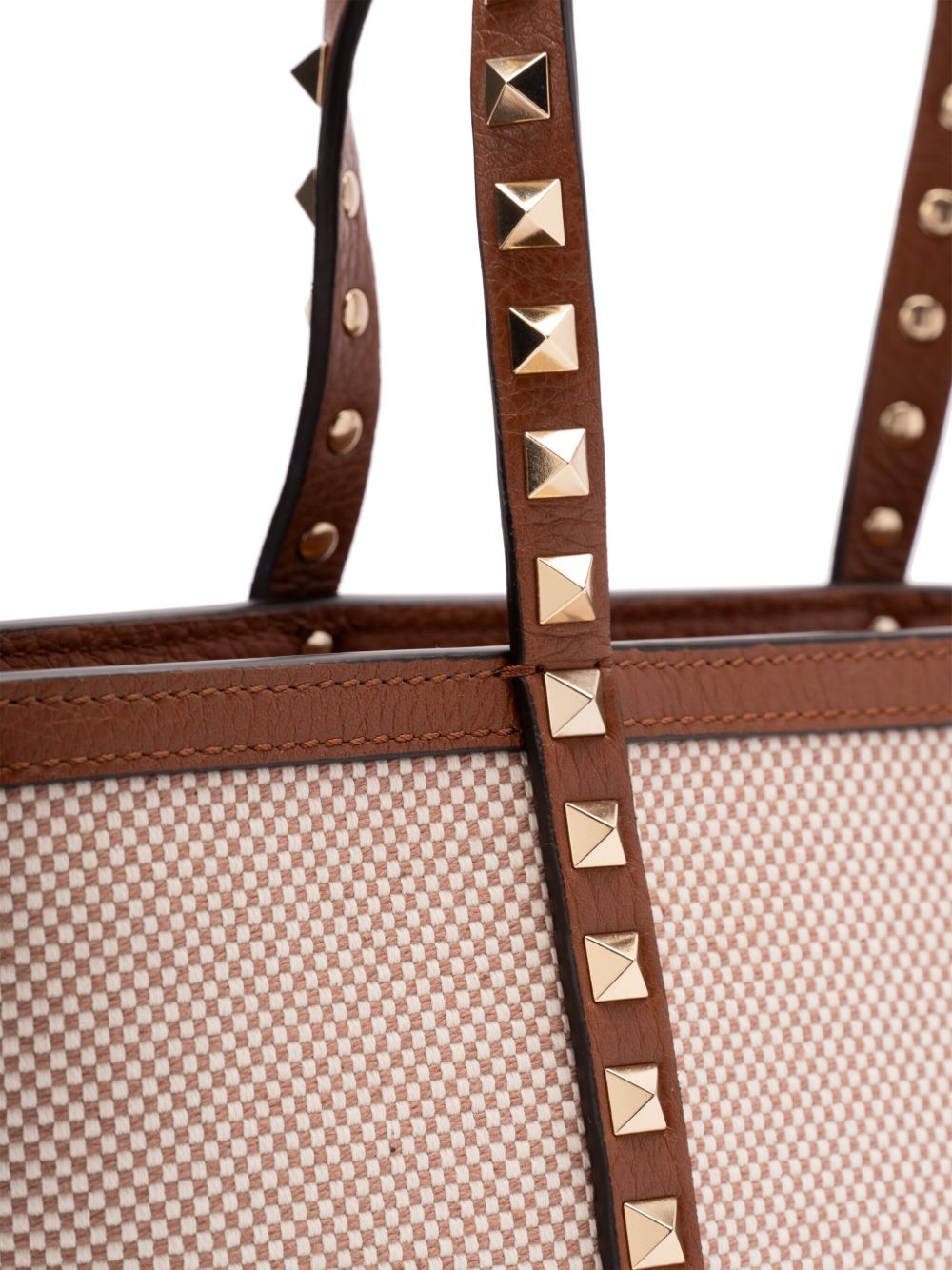 Valentino Garavani Rockstud canvas mini tote bag Valentino Garavani